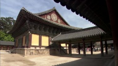 Geleneksel antik yapı, Gyeongju-si, Gyeongbuk, Kore tapınakta Bulguk-sa