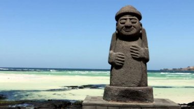 Jeju Adası kıyı heykeli