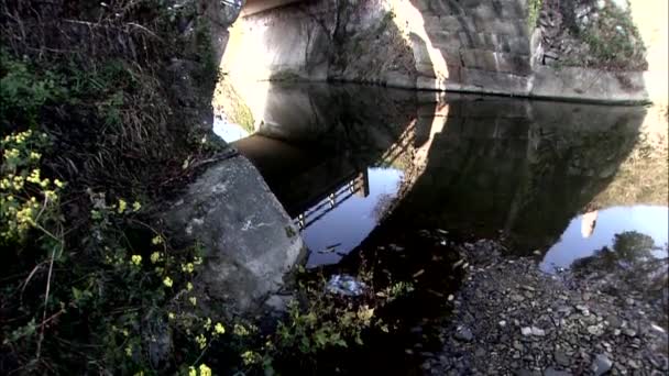 Uitzicht Brug Rivier Gangjin Gun Provincie Jeollanam Zuid Korea — Stockvideo