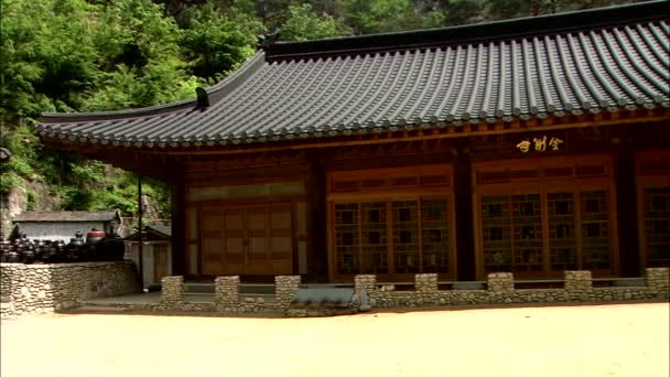 Traditionella Tempel Gangneung Gangwon Sydkorea — Stockvideo