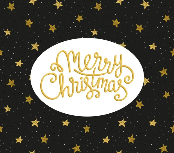 Feliz tarjeta de felicitación de Navidad — Vector de stock