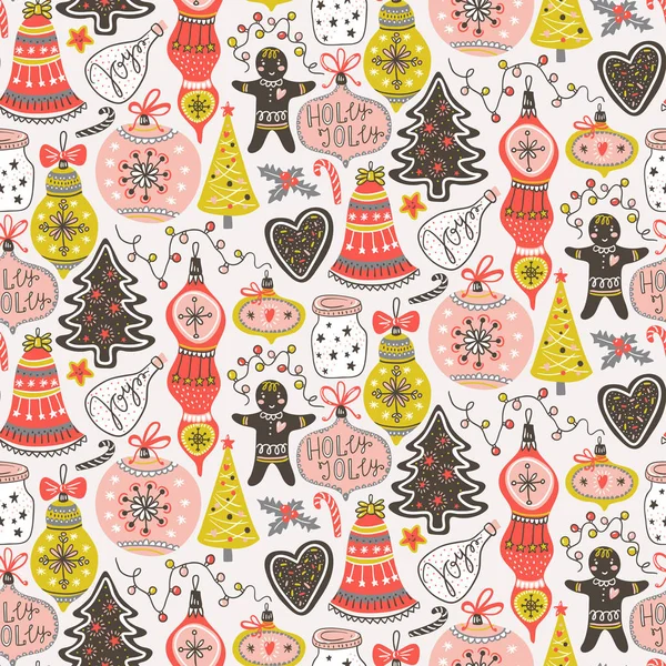  hand-drawn collection of traditional Christmas set