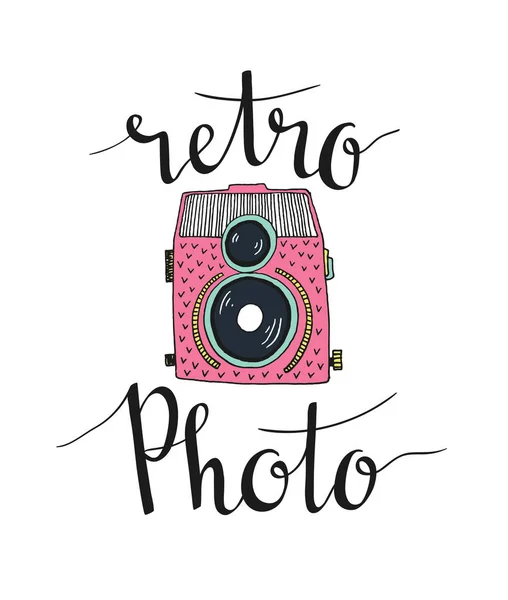 Cámara de fotos retro — Archivo Imágenes Vectoriales