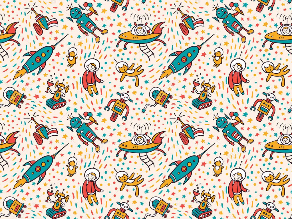 Seamless patterns with ufo