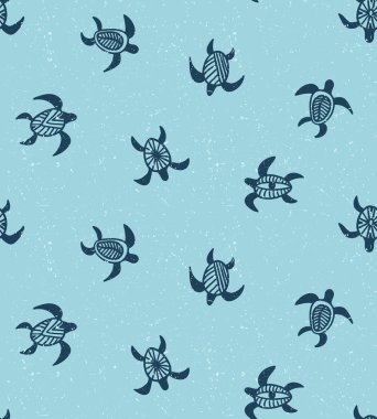 süs Deniz kaplumbağaları ile Seamless Modeli