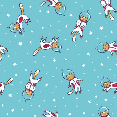Komik kedi astronot uzayda