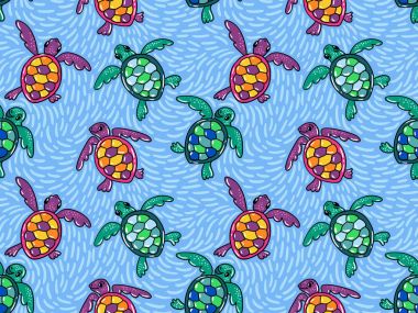Deniz kaplumbağaları ile Seamless Modeli