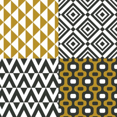 Rhombus, üçgenler ve oval arka planlar