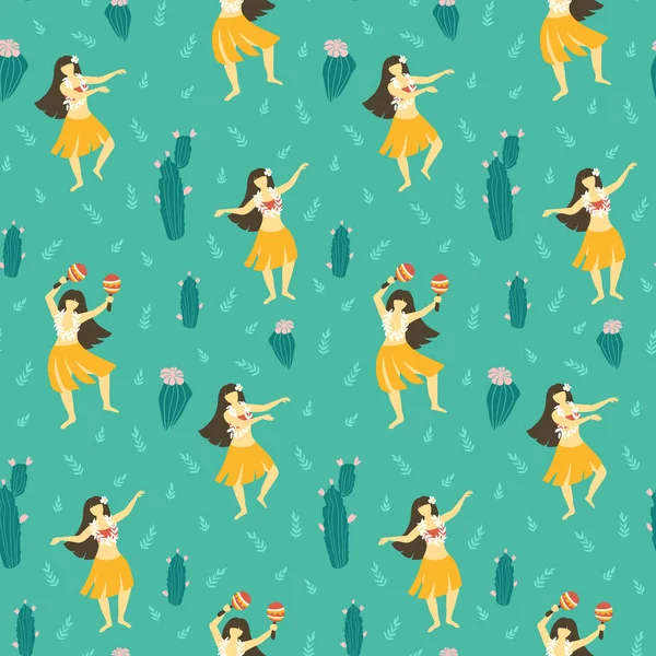 Dikişsiz hawaii desen 