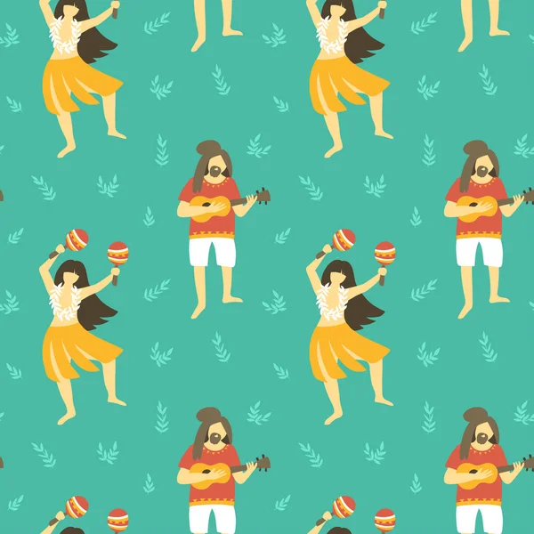 Dikişsiz hawaii desen 