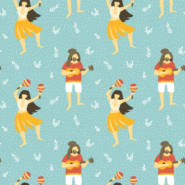 Dikişsiz hawaii desen 