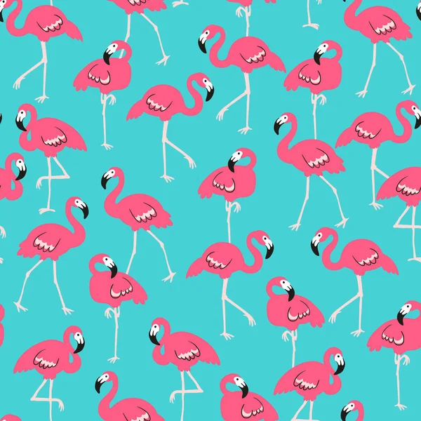 Flamants roses Motif — Image vectorielle