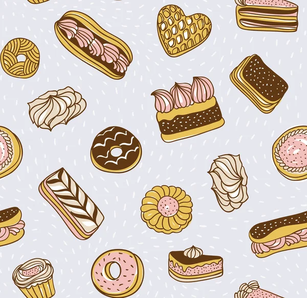 Modèle de boulangerie douce — Image vectorielle
