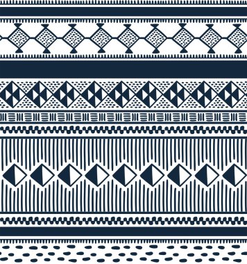 İskandinav tarzı el çizilmiş geometrik seamless modeli