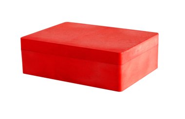 Kırmızı plastik kutu