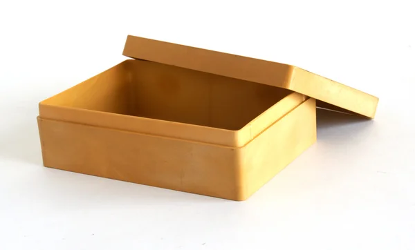 Beige plastic box — Stock Photo, Image