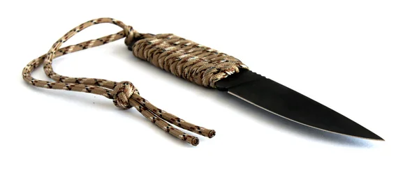Нож с ручкой веревки — стоковое фото