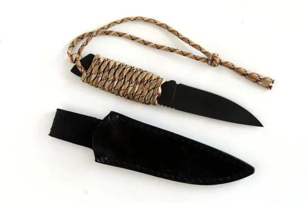 Knife and a leather sheath — Stock Photo, Image