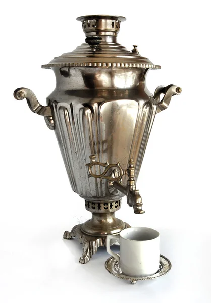 Vintage tea samovar — Stock Photo, Image