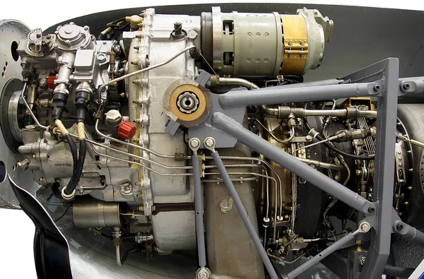 軽飛行機エンジン — ストック写真