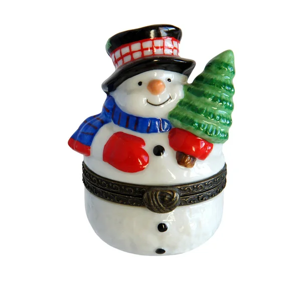 Navidad regalo muñeco de nieve —  Fotos de Stock