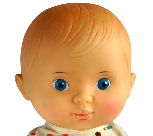 Cara de primer plano de muñeca vintage — Foto de Stock