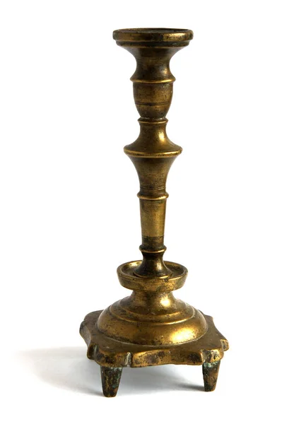 古色古香的青铜烛台 — 图库照片
