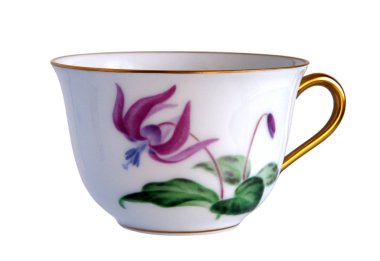 İki antik porselen bardak