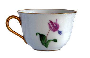 İki antik porselen bardak