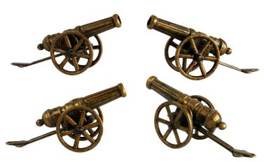 Antik Bronz minyatür top 