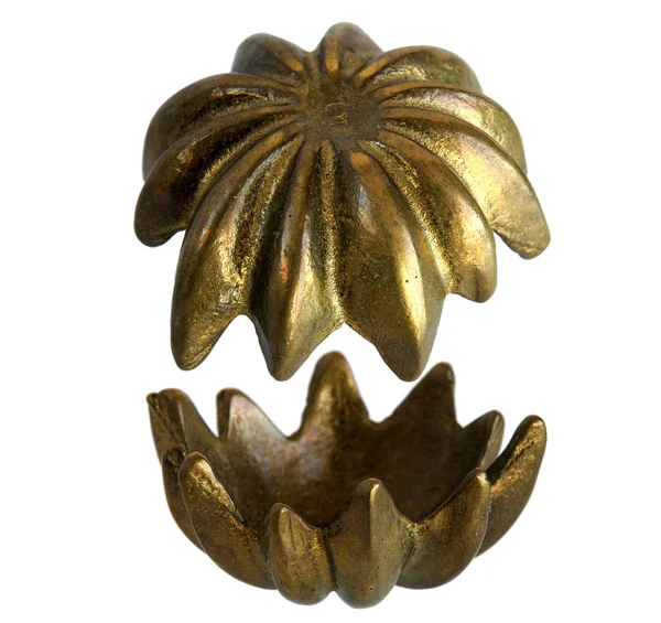 Bronze casket Flower — Stock Photo, Image