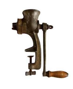 Old meat grinder clipart