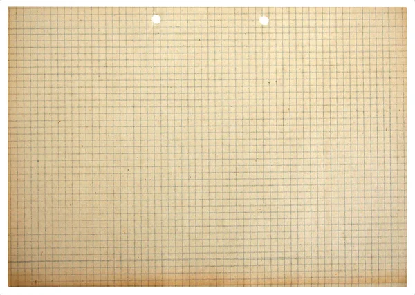 Vintage Quadrat leere Mathe-Arbeit — Stockfoto