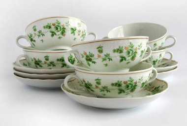 Porselen boş çorba kase