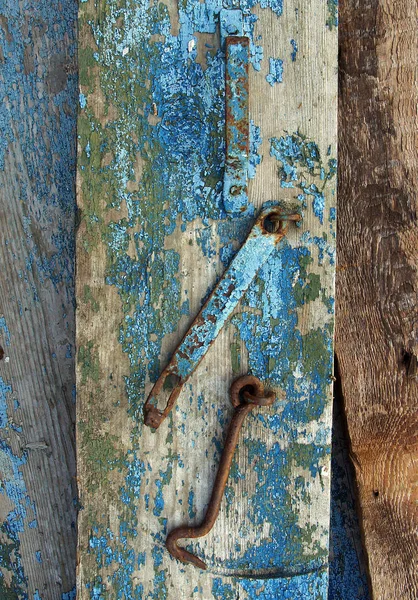 Painted wooden old board — Stock Photo, Image