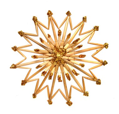 Kar tanesi veya saman yapılan yıldız