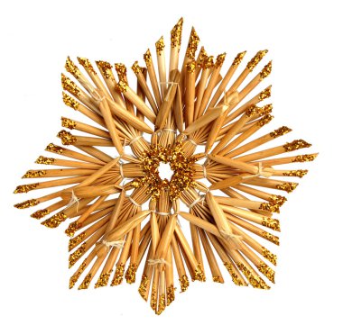 Kar tanesi veya saman yapılan yıldız