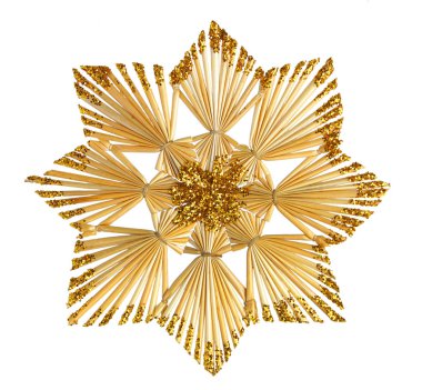 Kar tanesi veya saman yapılan yıldız