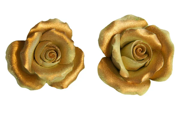 Rose dorate di porcellana — Foto Stock