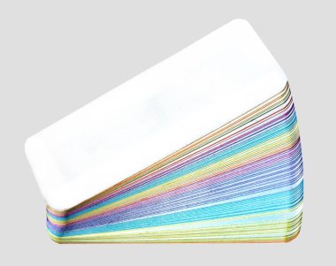 renkli kağıt kartları