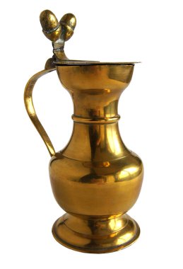 Vintage bronz veya pirinç sürahi