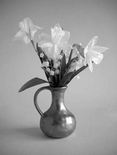 Bouquet de printemps avec jonquilles — Photo