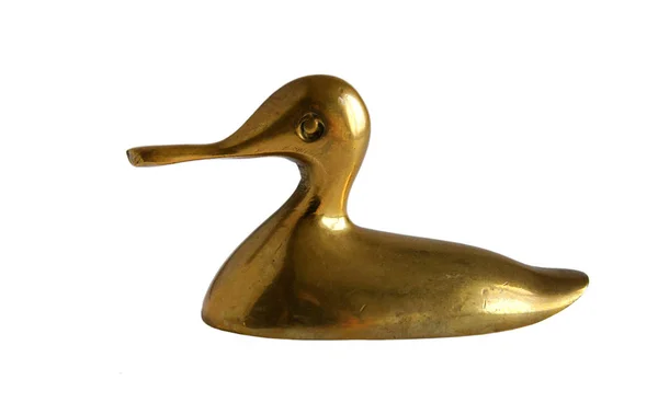 Statette en bronze d'un canard — Photo