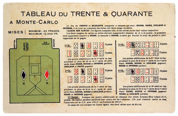 Πίνακας διάταξης για κόκκινο και μαύρο παιχνίδι καρτών — Φωτογραφία Αρχείου