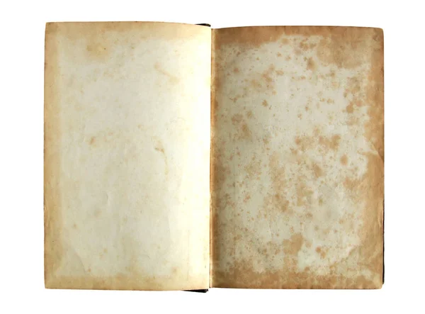 Páginas em branco do livro antigo — Fotografia de Stock