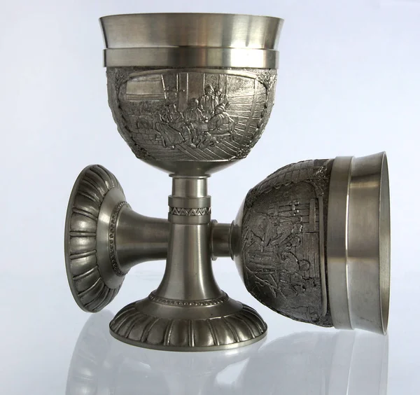 Pewter wine goblets — Stock Photo © V_Nikitenko #35499843