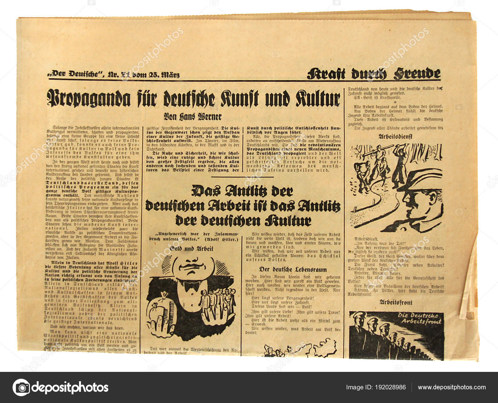 The old newspaper turned yellow Stock Editorial Photo © V_Nikitenko