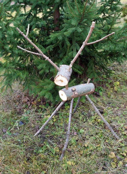 Christmas wooden reindeer — Stock Photo, Image