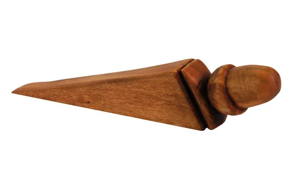 Bolota doorstop de madeira — Fotografia de Stock