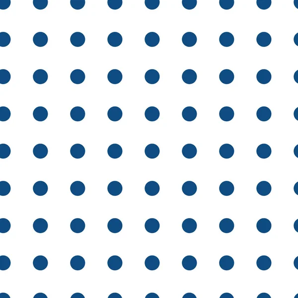 Klassieke blauwe kleur van jaar 2020 herhaal vector polka stip patroon — Stockvector